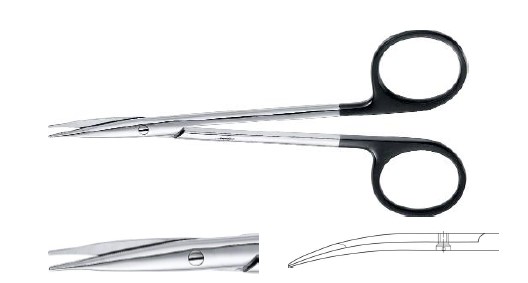 Джеймсон супергострі ножиці вигнуті 130 мм